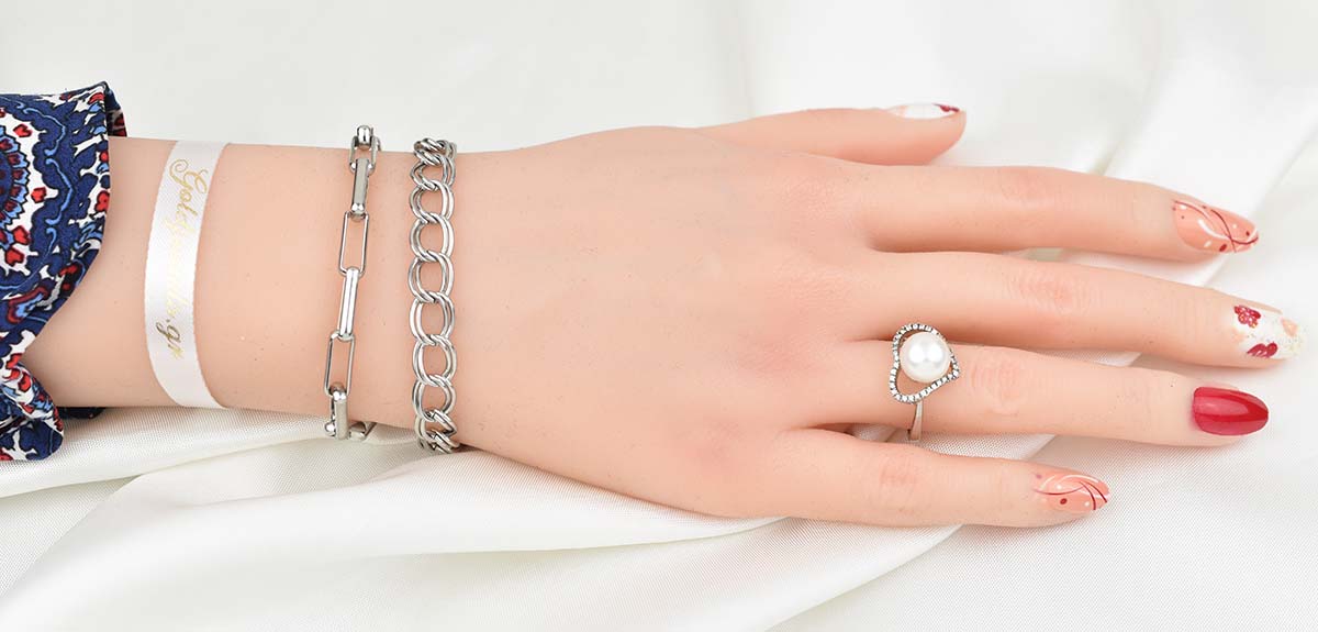 Apoline Silver Bracelet 5MM Βραχιόλι από ανοξείδωτο ατσάλι 316L